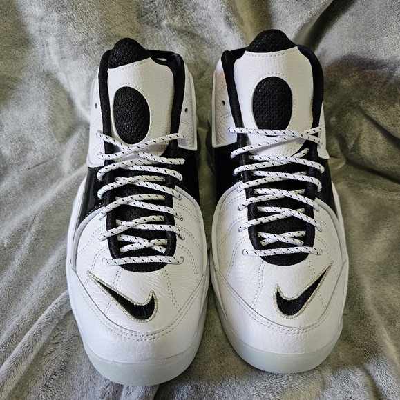 Nike Air Zoom Flight 95 "Black Patent" DV0820-100 Basketball Mens Size 10 - Picture 6 of 16